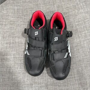 Peloton Black and Red Cycling Shoes